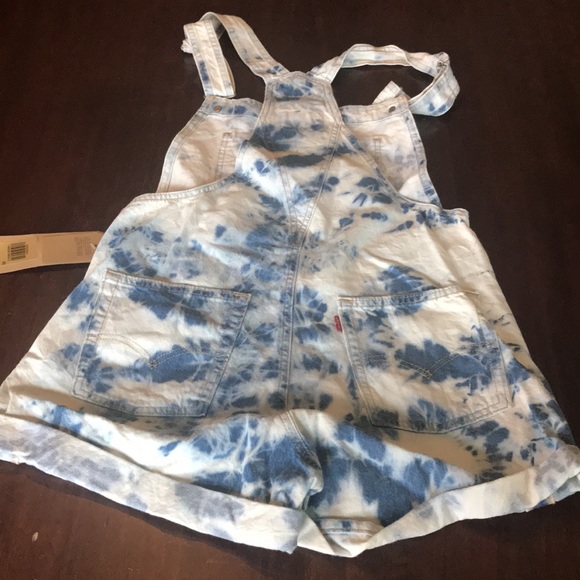 Levi’s Denim Shortalls Indigo Earthy Overdye Size XL - Picture 12 of 12